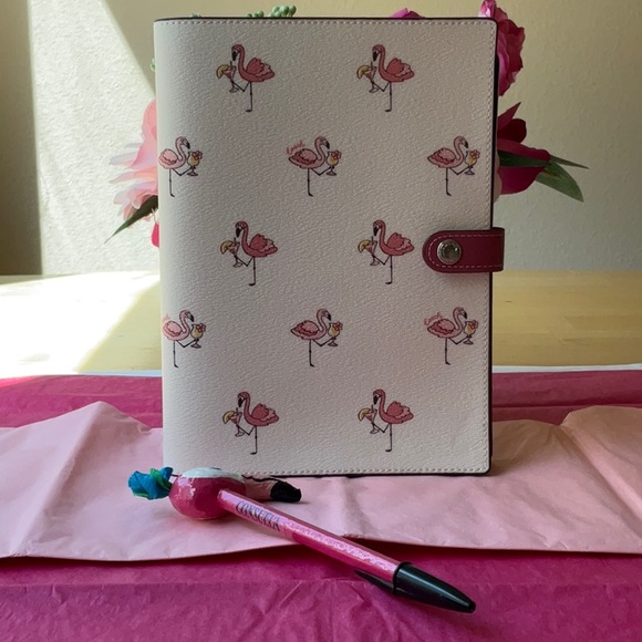 🦩 COACH FLAMINGO NOTEBOOK BUNDLE 🦩NWT 🦩 - Picture 9 of 16
